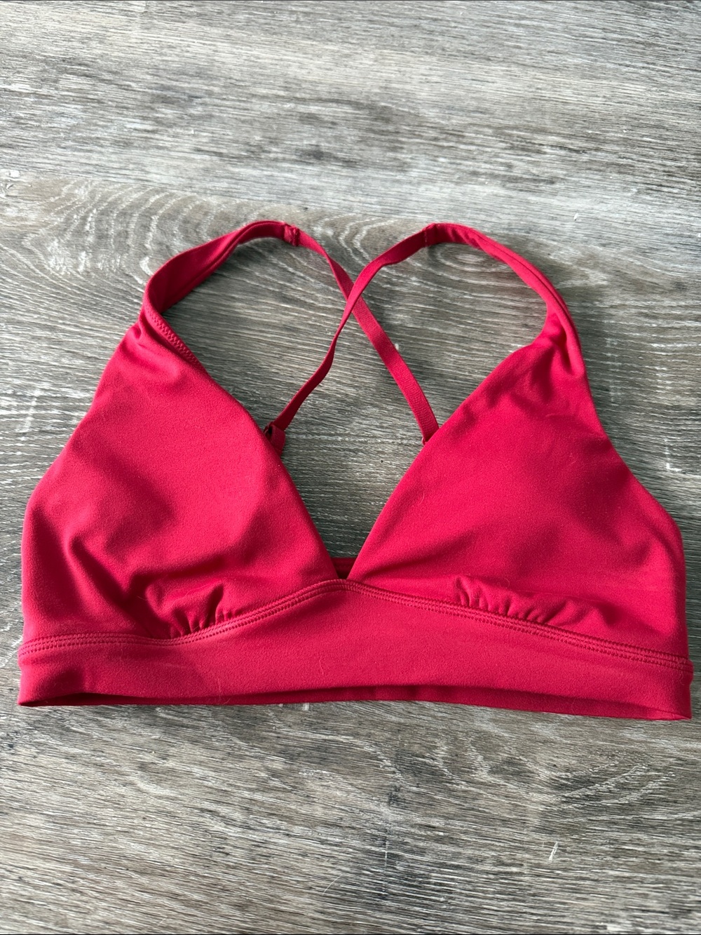 Red Women's Strappy Bralette - Comfortable Light Support